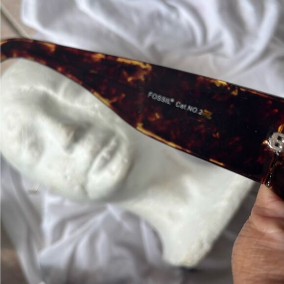 Fossil Sunglasses Reesa Tortoise frames crystal Rhinestone eyewear accessory - Picture 5 of 7